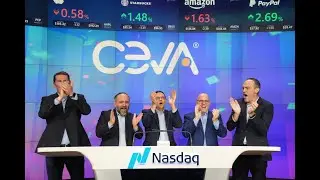 Ringing the NASDAQ closing bell - Ceva's 2023 Investor & Analyst Day in Times Square, NY