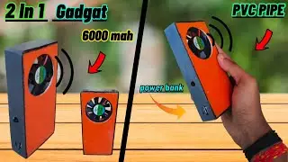 DIY 2-in-1 Power Bank & Cooling Fan Using PVC Pipe | Rechargeable Gadget at Home