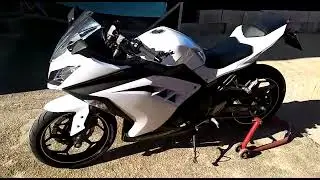 Kawasaki Ninja 300 ARROW exhaust sound (No Dbkiller) 2014.
