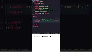 Day 17 of 45 Days HTML Challenge | audio tag in html 