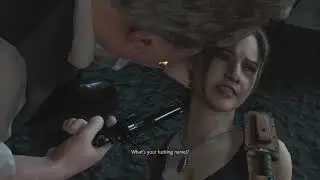 RESIDENT EVIL 2 REMAKE Claire meets Chief Irons
