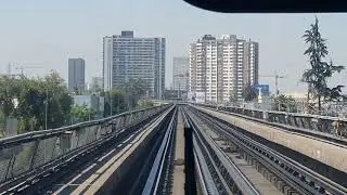 Metro de Santiago: Viaje en Alstom NS 74, línea 5, Carlos Valdovinos - Ñuble