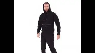 Мужской теплый худи на флисе Teamv Anorak Черный M (217-3-AN)
