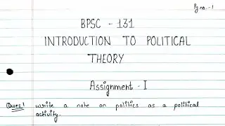 BPSC 131 solved assignment 2023-2024 | BPSC 131 Solved handwritten assignment in English 2023-2024 |