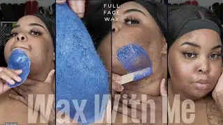 Wax With Me | Full Face -- Thick/Dark Hair Removal Using Hard Wax | PCOS -- Hirsutism