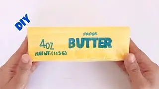  Paper Diy ✨ Making Butter Paper Squishy | Easy Paper DIY | Satisfying Handmade Craft 