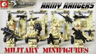 MILITARY MINIFIGURES - SY FALCON COMMANDOS ARMY RANGERS - Unofficial Lego from Aliexpress