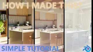 How i made This kitchen scene in Blender