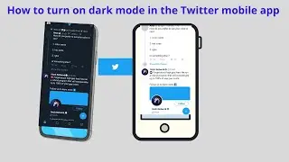 How to turn on dark mode in Twitter mobile app 