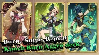Kinich Burn Maxi, Never Stop Burning, with Emilie and Lyney deck | TCG Genshin Impact