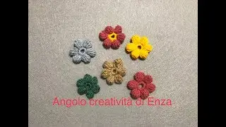 Fiore all'uncinetto punto Puff 🌸 Facile e veloce