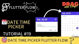 How To Create Date Range Picker In FlutterFlow | Date-Time Picker in FlutterFlow 