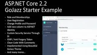 GoJazz Starter Example - ASP.NET Roles and Membership | Codecanyon Scripts and Snippets