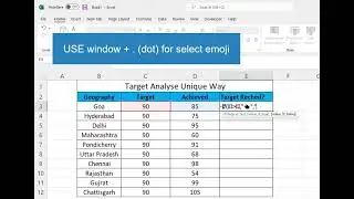 use Emoji between Formula in MS Excel #excel #exceltips #exceltricks
