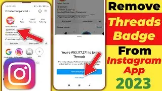Remove Threads from Instagram Profile | Hide Threads Badge on Instagram | Remove Threads badge on IG