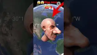 Bigg nose 👃 man on google maps 🌍and google earth 