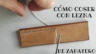 How to sew with a homemade shoemaker's awl