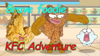 🤠KFC Adventure! The fried wings are huge and scary but they forget I am a brave foodie!😜