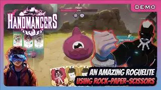 Let's Rock! Unique Roguelike Rock, Paper & Scissor Game - Handmancers [Roguelike Deckbuilder]