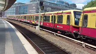 S Bahn Berlin BR 481-501 Einfahrt S5 in Ostbahnhof 4K