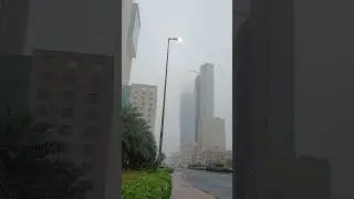 FOGGIE MORNING FOR  TODAY AT ALHAMRA TOWER KUWAIT WINTER FEELS