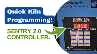 How to program a Paragon Janus 1613 Kiln Paragon Kiln for firing using the Sentry 2.0 Controller.