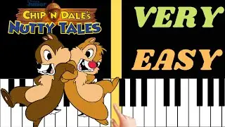 CHIP´N DALE THEME - VERY EASY Piano Tutorial
