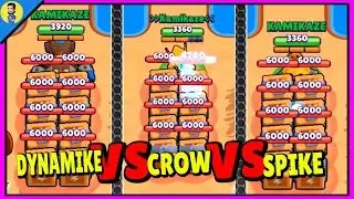 CROW vs ROBO SPIKE vs ROBO DYNAMIKE ¿CUAL ES EL MEJOR BRAWLER? - Brawl Stars