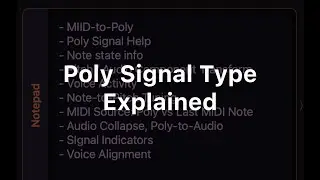 Explore Mela's Poly Signal using MIDI-to-Poly, Poly-to-Audio, Voice Activity and MIDI Source Modules