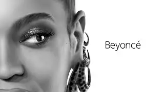 Hand drawn Beyoncé, using Procreate.