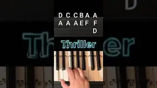 Easiest Thriller Piano Tutorial 