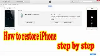 How to Restore iPhone Firmware ipsw file 4/4s/5/5s/6/6s... 2016 (Khmer) Dam Khunpisey