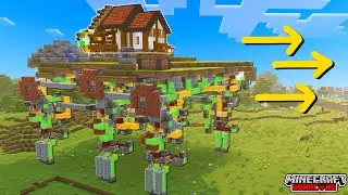 J'ai build une MAISON qui MARCHE sur Minecraft Hardcore