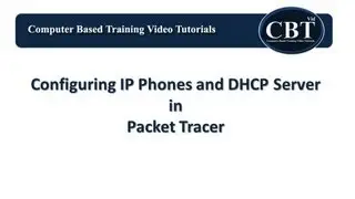 Configuring IP Phones and DHCP Server in Packet Tracer