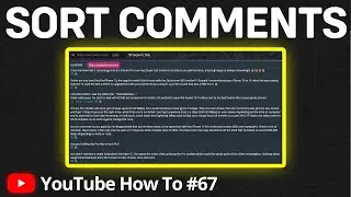 How to Sort YouTube Comments by Oldest First | Search For Specific Comments on YouTube