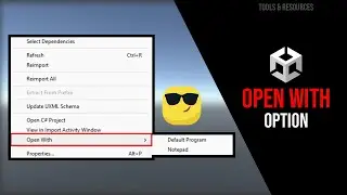Quick 'Open With' context-menu option in Unity! 
