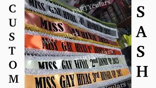Additional Services: Customized Sash and Money Garland