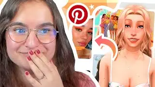 ☾ Créer un sim SEULEMENT avec PINTEREST ? 🤔 | Challenge - Sims 4 ☽
