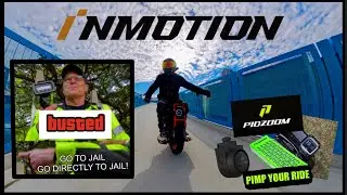 INMOTION V13 BUSTED! Police speed checking my ELECTRIC WHEEL & pimp your ride with some PIDZOOM kit.