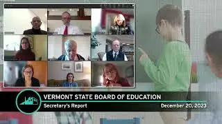 Vermont State Board of Education: December 20, 2023 [VSBE]