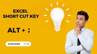 Excel Shortcut: ALT + ; in Excel | #excelshortcuts  | #ITHW