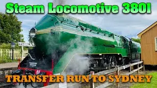 Steam Locomotive 3801 - Transfer Run - Thirlmere to Sydney, 14th April 2023