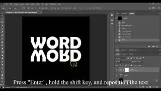 Simple and easy: Reflect text effect tutorial in Adobe Photoshop CC