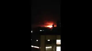 Момент попадания HIMARS в склад БК под Луганском. 13.07.22.