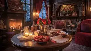 Vintage Ambience in a 1860s English Mansion during Winter