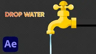 Drop water in After Effect | AE Shiba