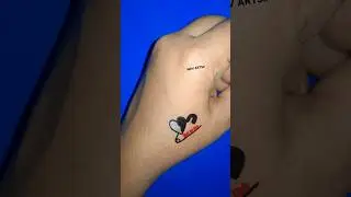 DIY PIN MOM TATTOO 👌👌❤️🖤👌👌🧷 