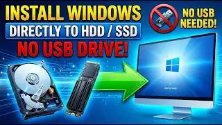 Install Windows Directly to HDD/SSD from ISO – No Pendrive Needed!