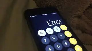 iPhone Calculator Error (REUPLOAD)