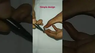 #shorts/simple design with hand learn easy /How is it (Mani creative world)